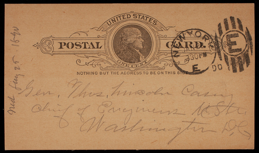 Edward Pearce Casey to Thomas Lincoln Casey, January 23, 1890 - Digital ...