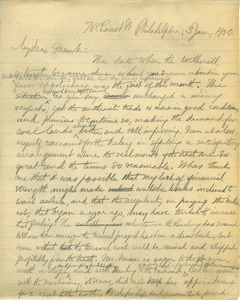 Letter from Benjamin Smith Lyman to Frank Lyman