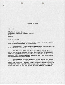 Letter from Mark H. McCormack to Robert Sargent Shriver