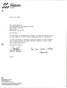 Letter from Bernard Lambert to Alan Morell