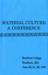 Material culture: a conference