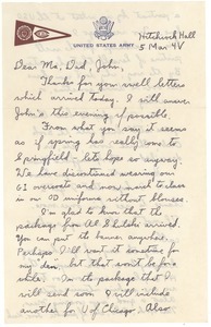 Letter from Herman B. Nash, Jr., to Herman B. Nash, Grace Nash, and John Nash