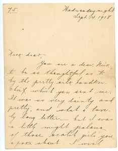 Letter from Letitia Crane to Frank F. Newth