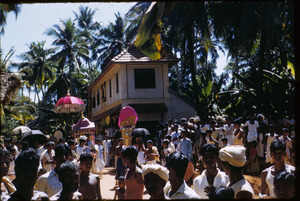 Village temple festival procession