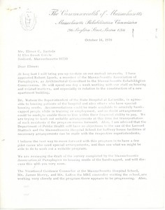 Letter from John Levis to Elmer C. Bartels