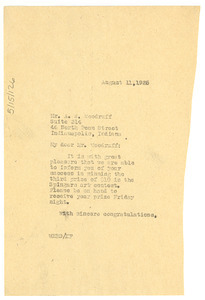 Letter from W. E. B. Du Bois to Hale Woodruff