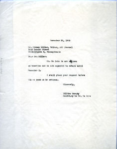 Letter from Lillian Murphy to Philadelphia Council of the Arts, Sciences and Professions
