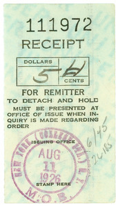 Receipt for remitter - Digital Commonwealth