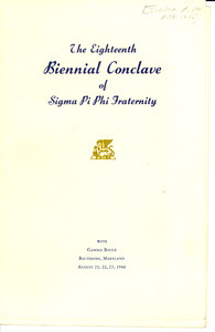 Sigma Pi Phi Biennial Conclave program