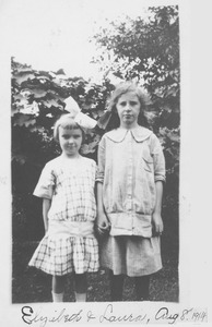 Two unidentified girls named Elizabeth and Laura