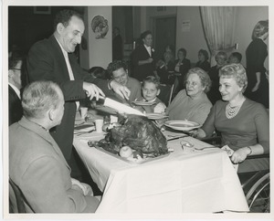 Attendees at Thanksgiving celebration