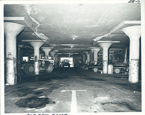 Street level of garage of Catalano Bros. Motor Trans. at 39-41 Warren Street in Charlestown