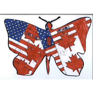 "Butterfly of Boston" made by student at Willow Way Public School (Ontario, Canada)