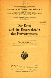 Der krieg und die reservekrafte des nervensystems