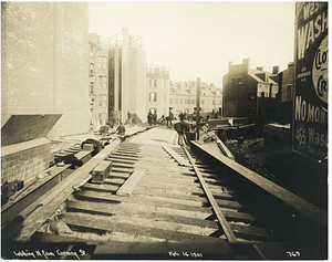 Looking north from Corning Street