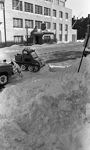 Snow clearing equipment clearing snow on Berkeley Street