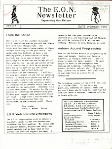 EON Newsletter No. 5 (September, 1990)