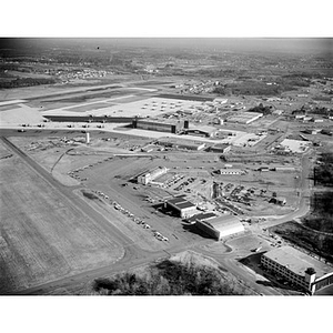 Hanscom Airport, planes, hangars, and the area, United States Air Force ...