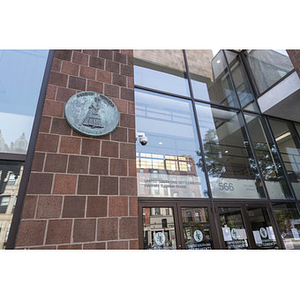 Harriet Tubman House entrance on Columbus Avenue with Harriet Tubman plaque