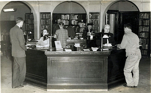 Public Library, central desk Dec. 13, 1946