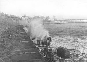 Surf breaking at Lynn Shore Drive