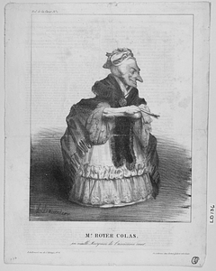 Mr. ROYER COLAS en vieille Marquise de l'ancienne cour.