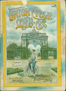 Cover of Union Cycle Manufacturing Company catalogue, Boston, Mass., undated