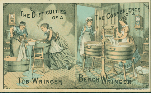 Trade card for the Bench Wringer, American Wringer Company, New York, New York, undated