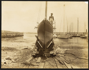 Charlie Barr aboard the cutter Shona