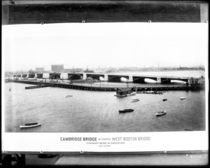 Copy - Cambridge Bridge on location of West Boston Bridge; Longfellow Bridge