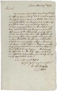 Letter and enclosure from Edward A. Holyoke to Jeremy Belknap, 19 March 1795