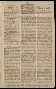 The Boston-Gazette, and Country Journal, 1 August 1774