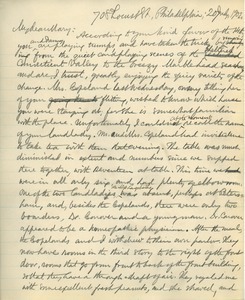 Letter from Benjamin Smith Lyman to Mary Lyman