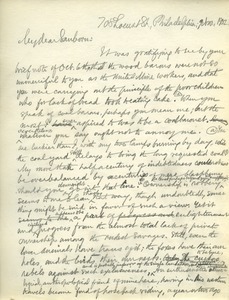 Letter from Benjamin Smith Lyman to Franklin Benjamin Sanborn