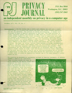Privacy Journal - Digital Commonwealth