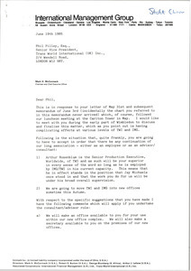 Letter from Mark H. McCormack to Phil Pilley