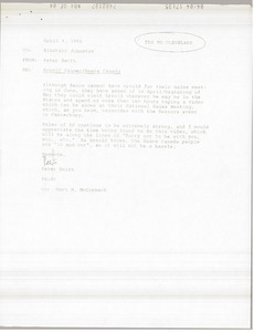 Memorandum from Peter Smith to Alastair Johnston