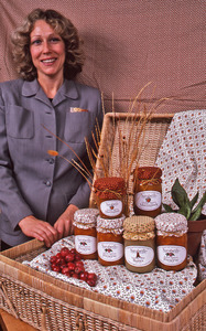 Portrait of Sarabeth with her jam