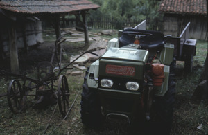 Tractor, cart, plow
