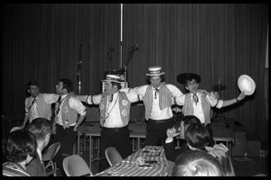 Winter Carnival: Your Father's Mustache singing waiters performing at the Student Union, UMass Amherst