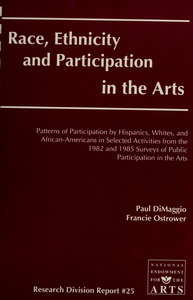 Race, ethnicity, and participation in the arts