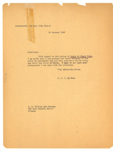 Letter from W. E. B. Du Bois to A.C. McClurg & Co.