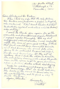 Letter from Percival Leroy Prattis to Shirley and Dr. W. E. B. Du Bois