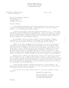 Letter from Paul McStallworth to W. E. B. Du Bois