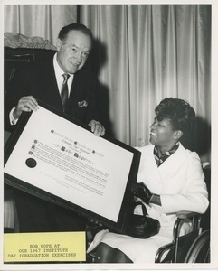 Bob Hope receiving an ICD award