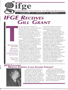 IFGE Newsletter Vol. 4 No. 1 (Summer, 1998)