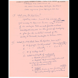 Criteria for evaluation of the Action for Boston Community Development-Freedom House Washington Park project area experience from April to October 1961