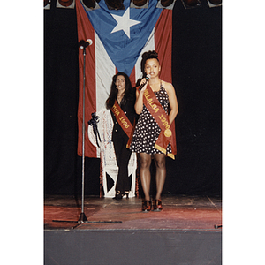 Yaritza Gonzalez and Damaris Padilla on stage at the Festival Puertorriqueño