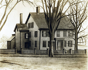 Joseph Fuller House, corner of Liberty Square and Front Street (now Broad), about 1800