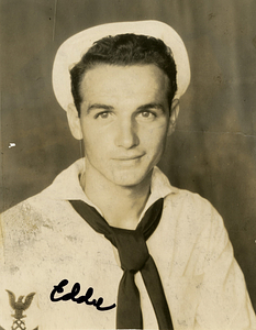 Eddie Santos in U.S. Navy